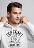 Hoodie Herren Surfer Motiv Schriftzug Suburban Surfers Palme Welle Kapuzen-Pullover Männer Neverless®preview