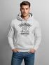 Hoodie Herren Surfer Motiv Schriftzug Suburban Surfers Palme Welle Kapuzen-Pullover Männer Neverless®preview