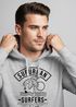 Hoodie Herren Surfer Motiv Schriftzug Suburban Surfers Palme Welle Kapuzen-Pullover Männer Neverless®preview