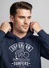 Hoodie Herren Surfer Motiv Schriftzug Suburban Surfers Palme Welle Kapuzen-Pullover Männer Neverless®preview