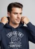 Hoodie Herren Surfer Motiv Schriftzug Suburban Surfers Palme Welle Kapuzen-Pullover Männer Neverless®preview