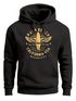 Hoodie Herren Surfing Motiv Vintage Effekt Palm Beach California USA Schriftzug Fashion Streetstyle Kapuzen-Pullover Männer Neverless®preview