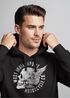 Hoodie Herren Sweatshirt Motorrad Biker Totenkopf Skull Wings Vintage Kapuzenpullover Neverless®preview