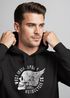 Hoodie Herren Sweatshirt Motorrad Biker Totenkopf Skull Wings Vintage Kapuzenpullover Neverless®preview