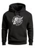 Hoodie Herren Sweatshirt Motorrad Biker Totenkopf Skull Wings Vintage Kapuzenpullover Neverless®preview