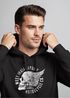 Hoodie Herren Sweatshirt Motorrad Biker Totenkopf Skull Wings Vintage Kapuzenpullover Neverless®preview