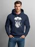 Hoodie Herren Sweatshirt Totenkopf Kapitän Captain Skull Bard Seemann Neverless®preview