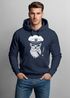 Hoodie Herren Sweatshirt Totenkopf Kapitän Captain Skull Bard Seemann Neverless®preview