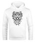 Hoodie Herren Tiger Boho Zentangle Bohamian Atzec Federn Traumfänger Kapuzen-Pullover Männer Neverless®preview