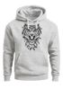 Hoodie Herren Tiger Boho Zentangle Bohamian Atzec Federn Traumfänger Kapuzen-Pullover Männer Neverless®preview