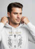 Hoodie Herren Tiger Motiv Totenkopf India Spirit Schriftzug Indien Fashion Streetstyle Kapuzen-Pullover Männer Neverless®preview