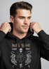 Hoodie Herren Tiger Motiv Totenkopf India Spirit Schriftzug Indien Fashion Streetstyle Kapuzen-Pullover Männer Neverless®preview