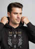 Hoodie Herren Tiger Motiv Totenkopf India Spirit Schriftzug Indien Fashion Streetstyle Kapuzen-Pullover Männer Neverless®preview