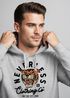 Hoodie Herren Tiger Print Motiv Schrift Retro Vintage Clothing Fashion Streetstyle Neverlesspreview