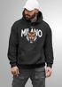Hoodie Herren Tiger Print Schriftzg Milano Italy Kapuzen-Pullover Männer Italien Fashion Streetstyle Neverless®preview