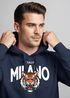 Hoodie Herren Tiger Print Schriftzg Milano Italy Kapuzen-Pullover Männer Italien Fashion Streetstyle Neverless®preview