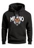 Hoodie Herren Tiger Print Schriftzg Milano Italy Kapuzen-Pullover Männer Italien Fashion Streetstyle Neverless®preview