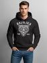 Hoodie Herren Tiger Vintage Print Kapuzen-Pullover Männer Neverless®preview