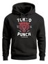 Hoodie Herren Tigerkopf Print Vintage Style Japan Design Tokio Punch Schriftzug Fashion Streetstyle Kapuzen-Pullover Männer Neverless®preview