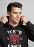 Hoodie Herren Tigerkopf Print Vintage Style Japan Design Tokio Punch Schriftzug Fashion Streetstyle Kapuzen-Pullover Männer Neverless®preview