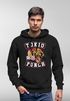 Hoodie Herren Tokio Punch Schriftzug Tigerkopf Print Tattoo Style Kapuzen-Pullover Männer Neverless®preview