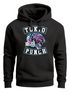 Hoodie Herren Tokio Punch Schriftzug Tigerkopf Print Tattoo Style Kapuzen-Pullover Männer Neverless®preview