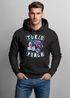 Hoodie Herren Tokio Punch Schriftzug Tigerkopf Print Tattoo Style Kapuzen-Pullover Männer Neverless®preview