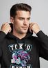 Hoodie Herren Tokio Punch Schriftzug Tigerkopf Print Tattoo Style Kapuzen-Pullover Männer Neverless®preview