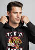 Hoodie Herren Tokio Punch Schriftzug Tigerkopf Print Tattoo Style Kapuzen-Pullover Männer Neverless®preview