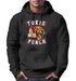 Hoodie Herren Tokio Punch Schriftzug Tigerkopf Print Tattoo Style Kapuzen-Pullover Männer Neverless®preview