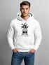 Hoodie Herren Totenkopf Ananas Schriftzug Bad Karma Kapuzen-Pullover Männer Fashion Streetstyle Neverless®preview