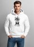 Hoodie Herren Totenkopf Ananas Schriftzug Bad Karma Kapuzen-Pullover Männer Fashion Streetstyle Neverless®preview