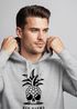 Hoodie Herren Totenkopf Ananas Schriftzug Bad Karma Kapuzen-Pullover Männer Fashion Streetstyle Neverless®preview