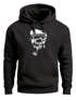 Hoodie Herren Totenkopf mit Kapitänsmütze und Pfeife Kapuzen-Pullover Männer Neverless®preview