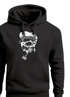 Hoodie Herren Totenkopf mit Kapitänsmütze und Pfeife Kapuzen-Pullover Männer Neverless®preview