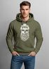 Hoodie Herren Totenkopf Nordisch Moin Hamburg Dialekt Skull Anker Fashion Streetstyle Neverless®preview