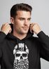 Hoodie Herren Totenkopf Nordisch Moin Hamburg Dialekt Skull Anker Fashion Streetstyle Neverless®preview