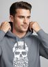 Hoodie Herren Totenkopf Nordisch Moin Hamburg Dialekt Skull Anker Fashion Streetstyle Neverless®preview