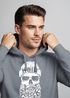 Hoodie Herren Totenkopf Nordisch Moin Hamburg Dialekt Skull Anker Fashion Streetstyle Neverless®preview