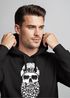 Hoodie Herren Totenkopf Nordisch Moin Hamburg Dialekt Skull Anker Fashion Streetstyle Neverless®preview