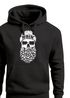Hoodie Herren Totenkopf Nordisch Moin Hamburg Dialekt Skull Anker Fashion Streetstyle Neverless®preview