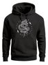 Hoodie Herren Totenkopf Print Kobra Motiv High Voltage Motorcycle Schriftzug Rocker Biker Racing Design Kapuzen-Pullover Männer Neverless®preview