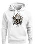 Hoodie Herren Totenkopf Rosen Skull Flower Schädel Kapuzen-Pullover Männer Neverless®preview