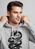 Hoodie Herren Totenkopf Schlange Skull Snake Neverless®preview