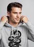 Hoodie Herren Totenkopf Schlange Skull Snake Neverless®preview