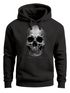 Hoodie Herren Totenkopf Skull Totenschädel Aufdruck Print Motiv Kapuzen-Pullover Männer Fashion Streetstyle Fashion Streetstyle Neverless®preview