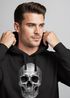 Hoodie Herren Totenkopf Skull Totenschädel Aufdruck Print Motiv Kapuzen-Pullover Männer Fashion Streetstyle Fashion Streetstyle Neverless®preview