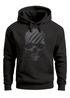 Hoodie Herren Totenkopf Skull Totenschädel Skelett Print Aufdruck Fashion Streetstyle Neverless®preview