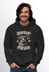 Hoodie Herren Tracht Hirsch auf der Pirsch Fun Spruch lustig Tiermotiv Sonnenbrille Outfit Volksfest Kapuzenpulli Moonworks®preview