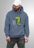 Hoodie Herren Tree Rex Kapuzen-Pullover Weihnachtspullover Dinosaurier Grafik Print XMAS Outfit Lustig Männer Moonworks®preview